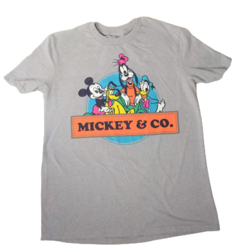 Mickey & Co T-shirt Pluto Goofy Donald Disney XS Short Sleeve Shirt